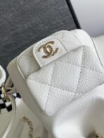 CC DUMA BACKPACK 21 IN WHITE CALFSKIN - Image 7