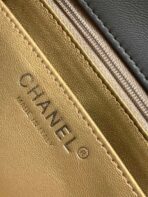 CC SMALL 17 FLAP BAG IN DARK GREY CALFSKIN - Image 8