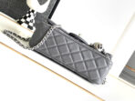 CC MINI 20 FLAP BAG IN DARK GREY CALFSKIN - Image 10