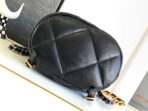 CC BACKPACK 26 IN BLACK CALFSKIN WITH GOLD HARDWARE - Image 9
