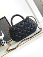 CC MINI 20 HANDBAG IN BLACK CALFSKIN GOLD HARDWARE - Image 3