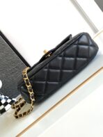 CC MINI 20 HANDBAG IN BLACK CALFSKIN GOLD HARDWARE - Image 10