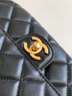 CC MINI 20 HANDBAG IN BLACK CALFSKIN GOLD HARDWARE - Image 6