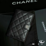 CC BIFOLD WALLET CAVIAR 14 BLACK GRAINED CALFSKIN - Image 5