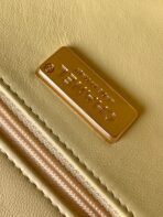 FLAP BAG 20 IN OMBRE ORANGE SEQUINS GOLD HARDWARE - Image 3