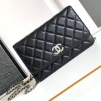 CC WOC 19 BAG IN BLACK CALFSKIN WITH SILVER LOGO - Image 2