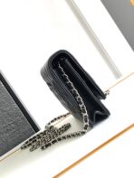 CC WOC 19 BAG IN BLACK CALFSKIN WITH SILVER LOGO - Image 9