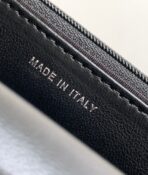 CC WOC 19 BAG IN BLACK CALFSKIN WITH SILVER LOGO - Image 8