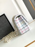 CC MEDIUM 25 FLAP BAG IN WHITE WOOL TWEED - Image 6