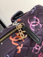 CC CLASSIC MINI 18 BACKPACK COLORFUL WOOL COTTON MIXED FIBERS GOLD TONE METAL - Image 7