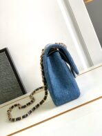 CC MEDIUM 25 CLASSIC BAG IN BLUE DENIM DIP - Image 9
