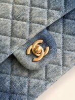 CC MEDIUM 25 CLASSIC BAG IN BLUE DENIM DIP - Image 6