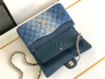 CC MEDIUM 25 CLASSIC BAG IN BLUE DENIM DIP - Image 4