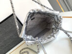CC 22 BAG IN SILVER SHINY CALFSKIN AND GOLD METAL - Image 9