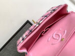 CC MINI 20 CLASSIC BAG IN LIGHT PINK MIX BLACK WOOL TWEED - Image 10