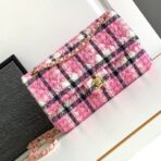 CC MINI 20 CLASSIC BAG IN LIGHT PINK MIX BLACK WOOL TWEED - Image 2