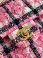 CC MEDIUM 25 CLASSIC BAG IN LIGHT PINK MIX BLACK WOOL TWEED - Image 7