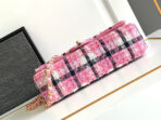 CC MINI 20 CLASSIC BAG IN LIGHT PINK MIX BLACK WOOL TWEED - Image 8
