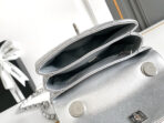 CC MINI 19 FLAP BAG IN SILVER CALFSKIN - Image 8