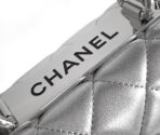 CC MINI 19 FLAP BAG IN SILVER CALFSKIN - Image 5