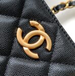 CC LARGE 33 BAG IN BLACK CALFSKIN GOLD HARDWARE - Image 4