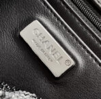 CC 21 EVENING BAG IN BLACK MIX SILVER CALFSKIN - Image 7