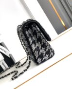 CC 21 EVENING BAG IN BLACK MIX SILVER CALFSKIN - Image 9