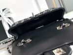 CC 21 EVENING BAG IN BLACK MIX SILVER CALFSKIN - Image 10