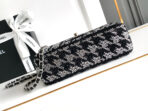 CC 21 EVENING BAG IN BLACK MIX SILVER CALFSKIN - Image 8