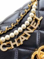 CC MINI 20 FLAP BAG IN BLACK LAMBSKIN GOLD HARDWARE - Image 7