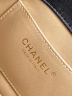 CC MINI 20 FLAP BAG IN BLACK LAMBSKIN GOLD HARDWARE - Image 10