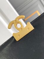CC MINI 20 FLAP BAG IN BLACK LAMBSKIN GOLD HARDWARE - Image 9