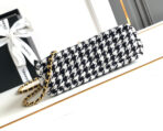 CC SMALL 20 KELLY SHOPPER BLACK MIX WHITE TWEED BRUSHED GOLD HARDWARE - Image 9