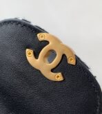 CC SMALL 20 KELLY SHOPPER BLACK MIX WHITE TWEED BRUSHED GOLD HARDWARE - Image 7