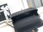 CC MINI 20 FLAP BAG IN BLACK CALFSKIN - Image 6