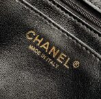 CC MINI 20 FLAP BAG IN BLACK CALFSKIN - Image 5