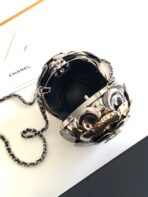 EVENING BAG 9 GOLD SILVER RUTHENIUM METAL WITH CRYSTAL - Image 7