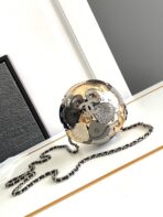 EVENING BAG 9 GOLD SILVER RUTHENIUM METAL WITH CRYSTAL - Image 8