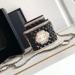 CC 12 TEA BOX MINAUDIERE BAG IN BLACK RESIN - Image 3
