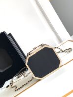 CC 12 TEA BOX MINAUDIERE BAG IN BLACK RESIN - Image 8