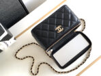 CC 17 CLUTCH WITH STRAP IN BLACK CALFSKIN - Image 4