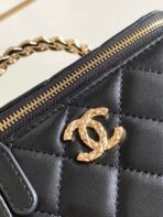CC 17 CLUTCH WITH STRAP IN BLACK CALFSKIN - Image 8