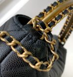 CC MINI 19 CLUTCH WITH STRAP IN BLACK CALFSKIN - Image 8