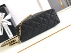 CC MINI 19 CLUTCH WITH STRAP IN BLACK CALFSKIN - Image 9