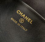 CC MINI 19 CLUTCH WITH STRAP IN BLACK CALFSKIN - Image 5