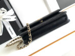 CC 18 FLAP BAG WITH HANDLE IN BLACK CALFSKIN - Image 9