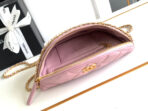 CC WAIST 24 BAG IN LIGHT PINK CALFSKIN WITH PEARL CHAIN AND GOLD HARDWARE - Image 10