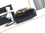 CC MINI 20 BAG IN BLACK SHINNY CALFSKIN WITH GOLD METAL - Image 8