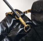 CC MINI 20 BAG IN BLACK SHINNY CALFSKIN WITH GOLD METAL - Image 10