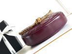 CC 16 MINI POUCH IN DARK RED WINE GRAINED CALFSKIN AND GOLD METAL - Image 7